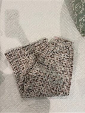 Buru X Val Brown Tweed Wide Leg Trousers - XS/S
